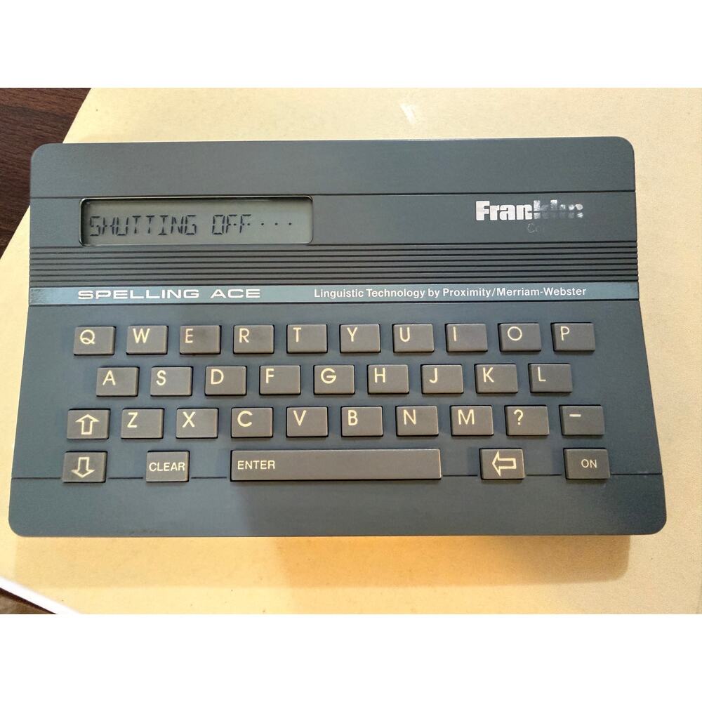 Vintage Franklin Spelling Ace Electronic Dictionary Handheld - Tested & Working